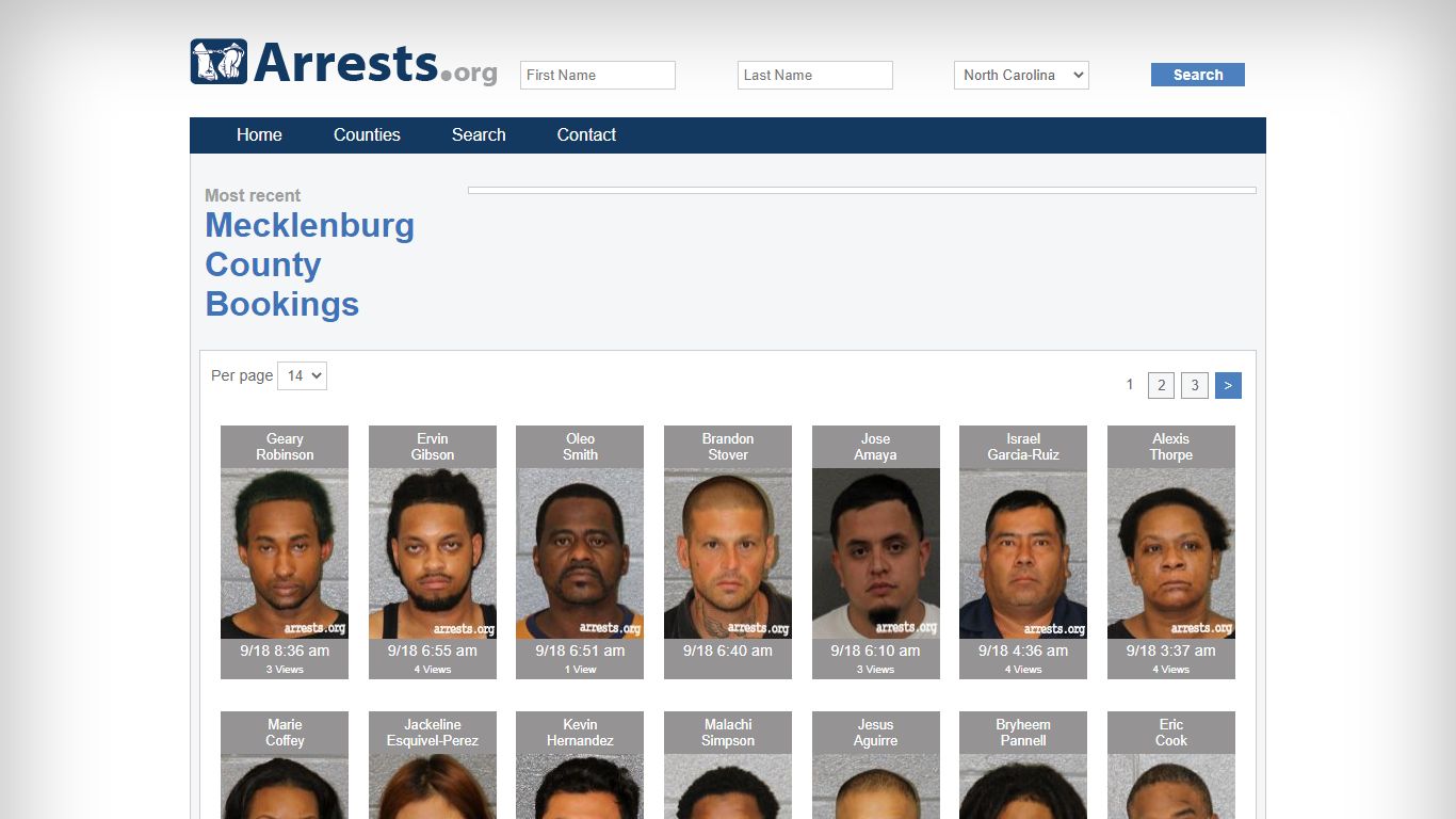 Mecklenburg County Arrests and Inmate Search